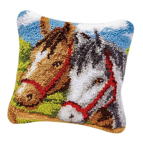 40\u044540 cm Embroidery kit DIY Needlepoint Pillow Kit Cross Stitch Cushion Kit Tits and Magnolia size 16x16